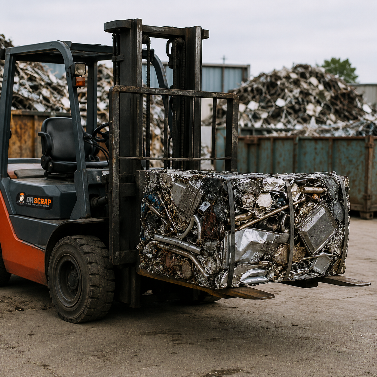Forklift work at DR Scrap
