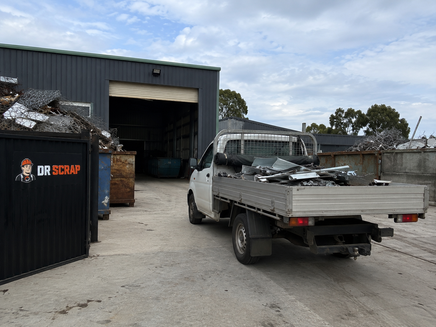 Metal drop-off at DR Scrap