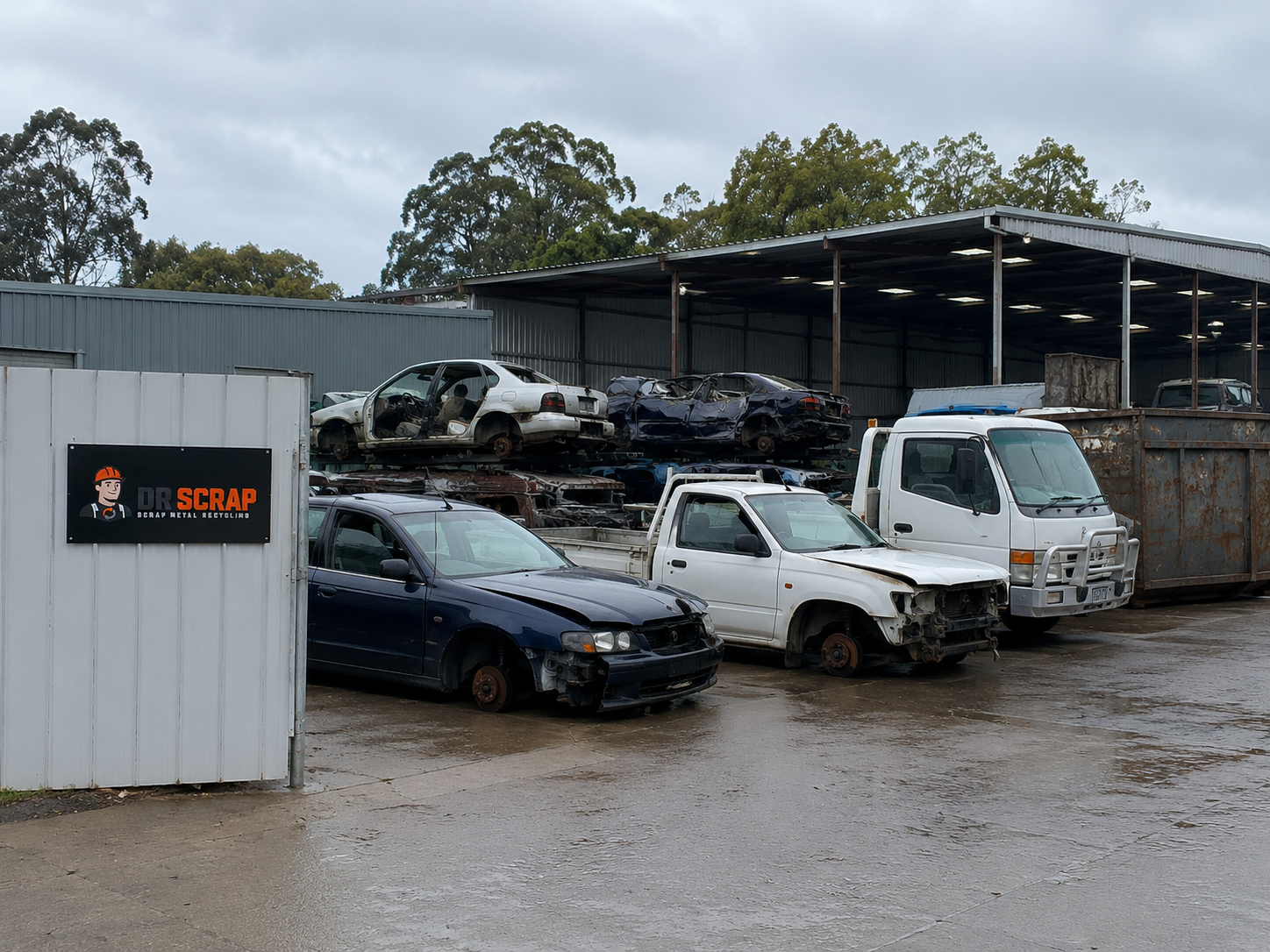 Vehicle scrap area at DR Scrap